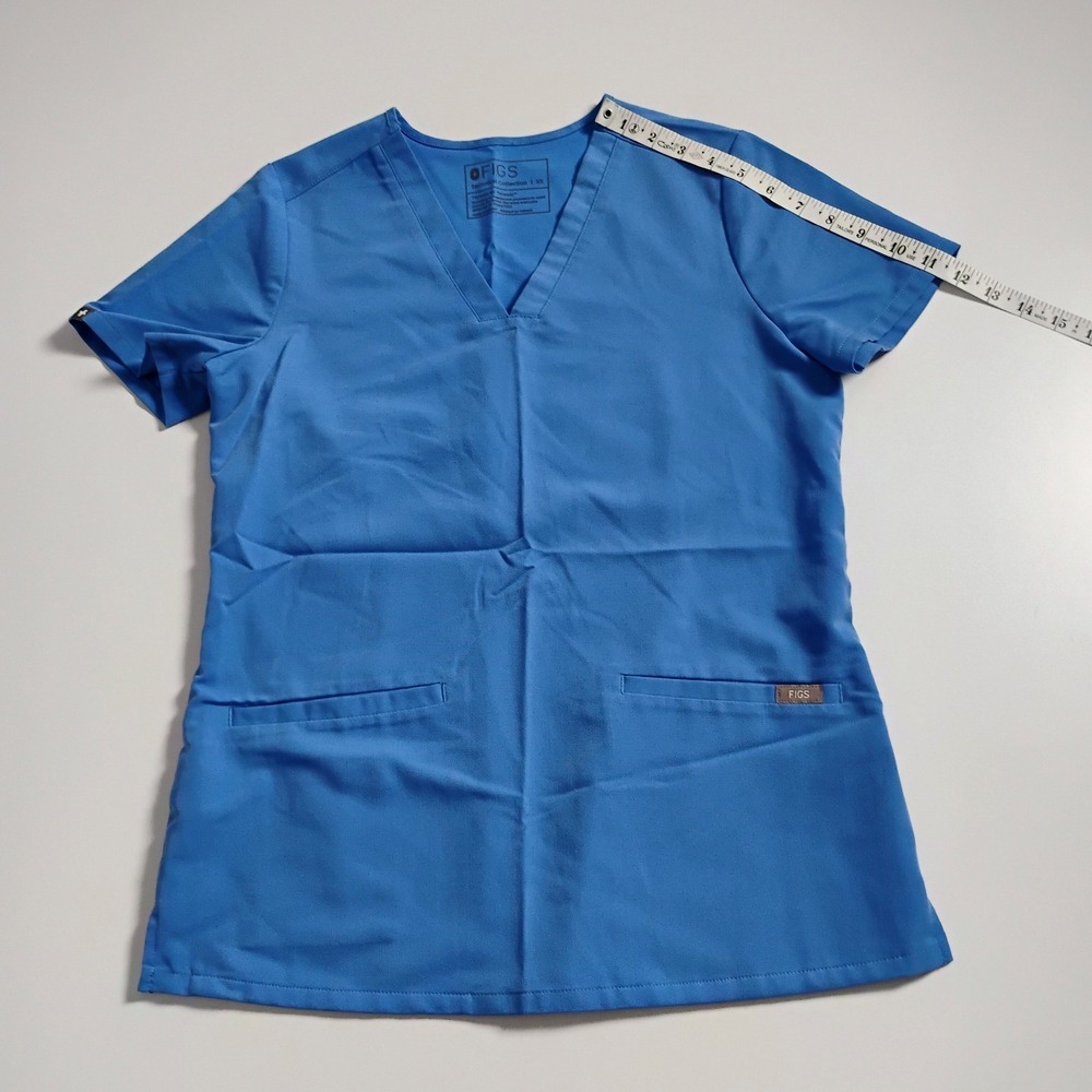 Figs Womens Scrub Top Size XS Blue Catarina‎ One Pocket Technical Collection